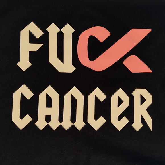 F*** Cancer Personalized TShirt Choose Ribbon Color For Cancer Type Pink Breast - Picture 3 of 4